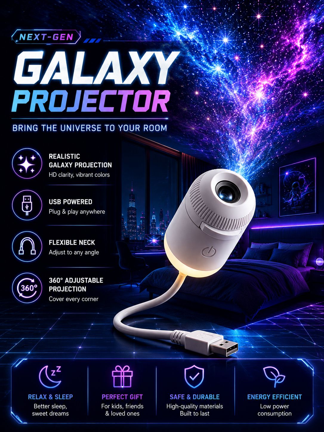 Mini Galaxy Stern Projector